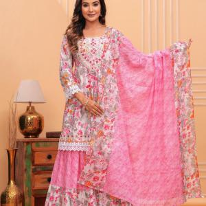 PEPLUM SUIT SET WITH DUPATTA