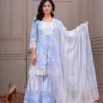 PEPLUM SUIT SET WITH DUPATTA