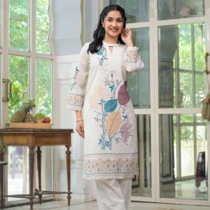 3 COLOUR FEBRIC LINEN PETTERN CORD SET