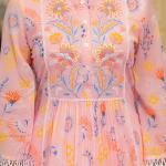 3 Pcs Anarkali Suit | Mul Mul Fabrick Suit with Dupatta & Salwar